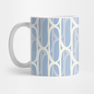 Yellow and blue waves Mug